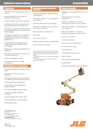 व्हील्ड आर्टिकुलेटिंग बूम लिफ्ट JLG M450A