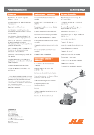 व्हील्ड आर्टिकुलेटिंग बूम लिफ्ट JLG M450A