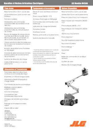 व्हील्ड आर्टिकुलेटिंग बूम लिफ्ट JLG M450A