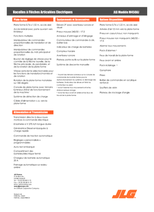 व्हील्ड आर्टिकुलेटिंग बूम लिफ्ट JLG M450AJ