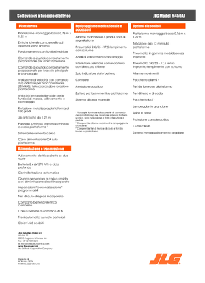 व्हील्ड आर्टिकुलेटिंग बूम लिफ्ट JLG M450AJ
