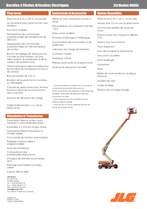 व्हील्ड टेलीस्कोपिक बूम लिफ्ट JLG M600JA