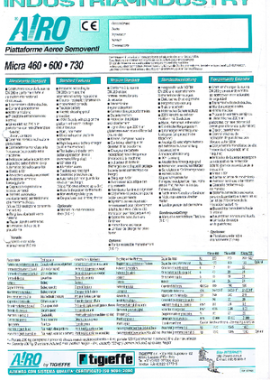व्हील्ड सिज़र लिफ्ट AIRO Micra 730