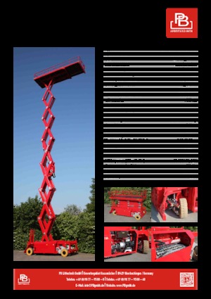 व्हील्ड सिज़र लिफ्ट PB PB S240-24E 4x4