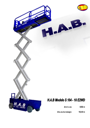 व्हील्ड सिज़र लिफ्ट HAB S 104-10 E 2WD