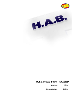 व्हील्ड सिज़र लिफ्ट HAB S 105-12 E 2WD
