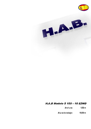 व्हील्ड सिज़र लिफ्ट HAB S 105-16 E 2WD