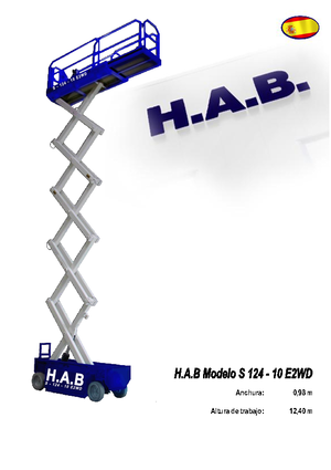 व्हील्ड सिज़र लिफ्ट HAB S 124-10 E 2WD