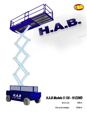 व्हील्ड सिज़र लिफ्ट HAB S 130-18 E 2WD