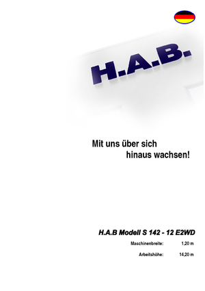 व्हील्ड सिज़र लिफ्ट HAB S 142-12 E 2WD