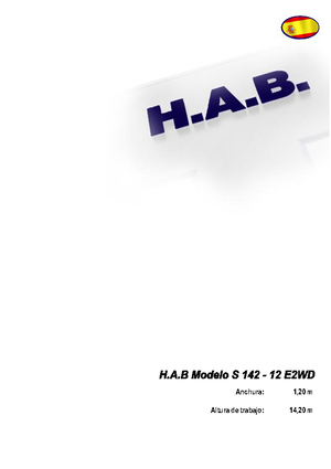 व्हील्ड सिज़र लिफ्ट HAB S 142-12 E 2WD
