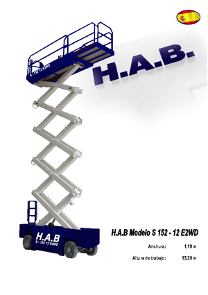 व्हील्ड सिज़र लिफ्ट HAB S 152-12 E 2WD S