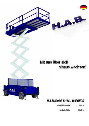 व्हील्ड सिज़र लिफ्ट HAB S 154-18 E 4WD S