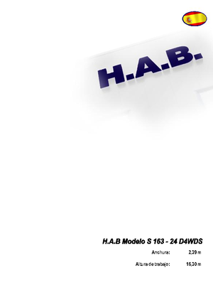 व्हील्ड सिज़र लिफ्ट HAB S 163-24 D 4WD S