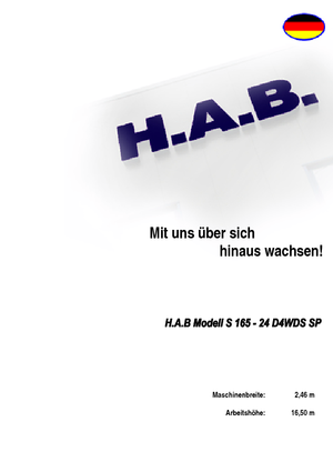 व्हील्ड सिज़र लिफ्ट HAB S 165-24 D 4WD S SP