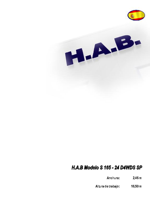 व्हील्ड सिज़र लिफ्ट HAB S 165-24 D 4WD S SP