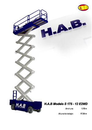 व्हील्ड सिज़र लिफ्ट HAB S 175-12 E 2WD