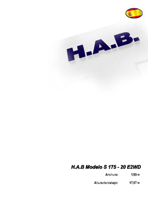 व्हील्ड सिज़र लिफ्ट HAB S 175-20 E 2WD