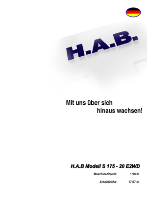 व्हील्ड सिज़र लिफ्ट HAB S 175-20 E 2WD