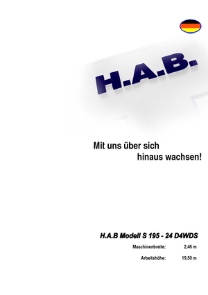 व्हील्ड सिज़र लिफ्ट HAB S 195-24 D 4WD S