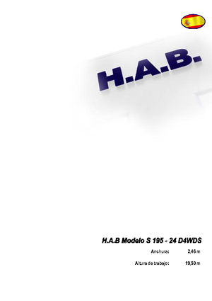 व्हील्ड सिज़र लिफ्ट HAB S 195-24 D 4WD S