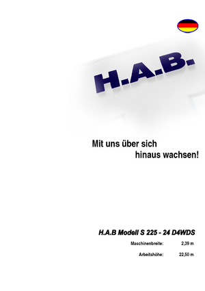 व्हील्ड सिज़र लिफ्ट HAB S 225-24 D 4WD S