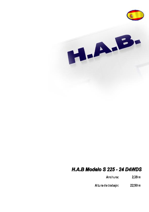 व्हील्ड सिज़र लिफ्ट HAB S 225-24 D 4WD S