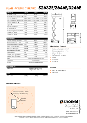 व्हील्ड सिज़र लिफ्ट Snorkel S3246E