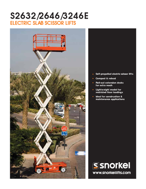 व्हील्ड सिज़र लिफ्ट Snorkel S2632E