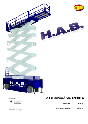 व्हील्ड सिज़र लिफ्ट HAB S 320-12 E 4WD S
