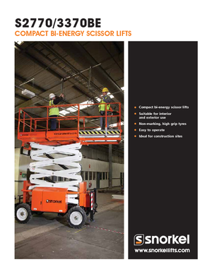 व्हील्ड सिज़र लिफ्ट Snorkel S3370BE