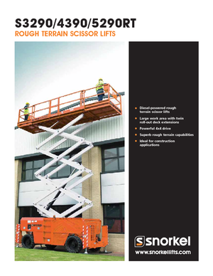 व्हील्ड सिज़र लिफ्ट Snorkel S 4390 RT