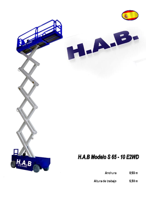 व्हील्ड सिज़र लिफ्ट HAB S 65-10 E 2WD SP
