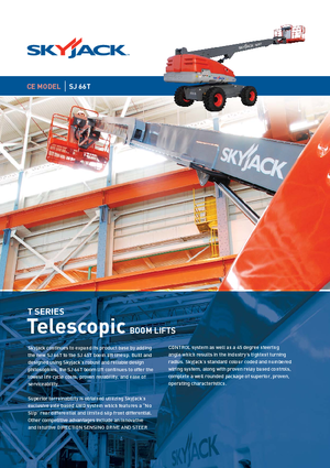 व्हील्ड टेलीस्कोपिक बूम लिफ्ट Skyjack SJ 66 T