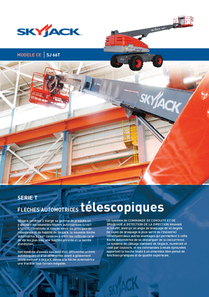 व्हील्ड टेलीस्कोपिक बूम लिफ्ट Skyjack SJ 66 T