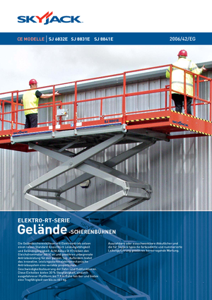 व्हील्ड सिज़र लिफ्ट Skyjack SJ 6832 E