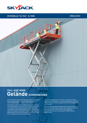 व्हील्ड सिज़र लिफ्ट Skyjack SJ 9250