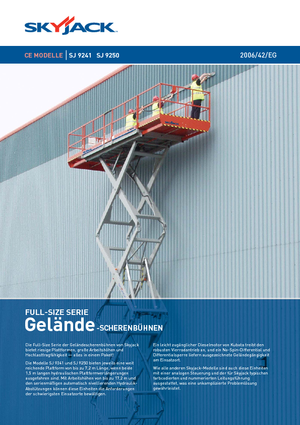 व्हील्ड सिज़र लिफ्ट Skyjack SJ 9250