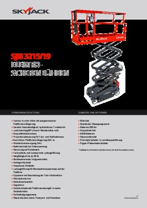 व्हील्ड सिज़र लिफ्ट Skyjack SJ III 3219