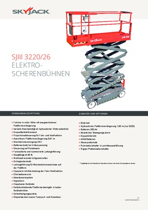 व्हील्ड सिज़र लिफ्ट Skyjack SJ III 3220