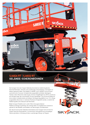 व्हील्ड सिज़र लिफ्ट Skyjack SJ III 6826