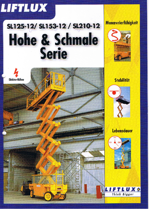 व्हील्ड सिज़र लिफ्ट Liftlux SL 125-12