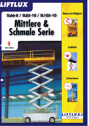 व्हील्ड सिज़र लिफ्ट Liftlux SL 105-10