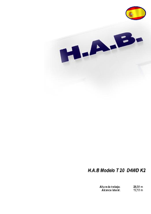 व्हील्ड टेलीस्कोपिक बूम लिफ्ट HAB T 20 D 4WD K2