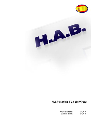 व्हील्ड टेलीस्कोपिक बूम लिफ्ट HAB T 24 D 4WD K2