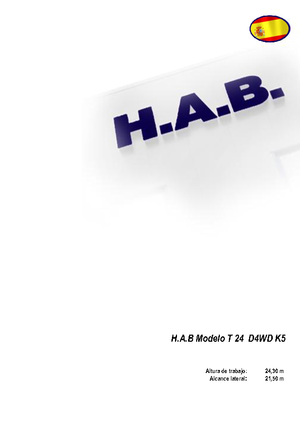 व्हील्ड टेलीस्कोपिक बूम लिफ्ट HAB T 24 D 4WD K5