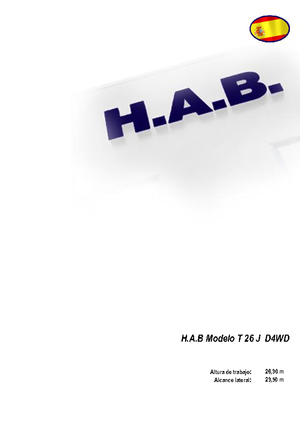 व्हील्ड टेलीस्कोपिक बूम लिफ्ट HAB T 26 JD 4WD