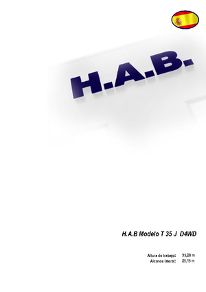 व्हील्ड टेलीस्कोपिक बूम लिफ्ट HAB T 35 JD 4WD