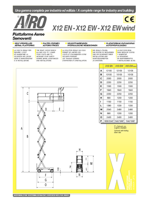 व्हील्ड सिज़र लिफ्ट AIRO X 12 EW