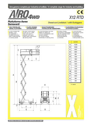 व्हील्ड सिज़र लिफ्ट AIRO X 12 RTD